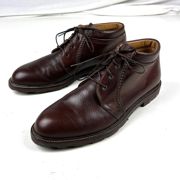 Cable And Co. Brown Leather Ankle Boots mens size 9.5 D - Picture 2 of 6